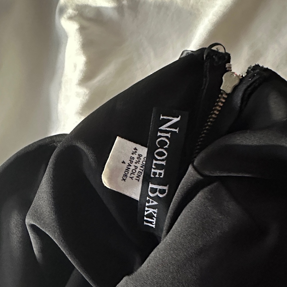 Nicole Bakti Chic Black One-Shoulder Dress - Picture 6 of 6